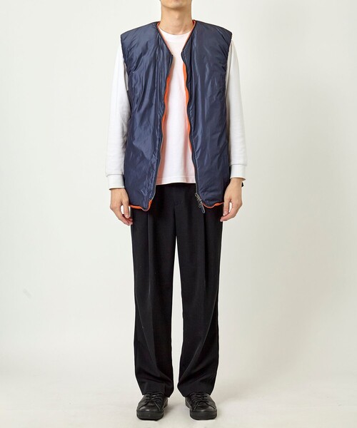 ベスト ジレ 「saby/サバイ」REVERSIBLE PUFF VEST メンズ