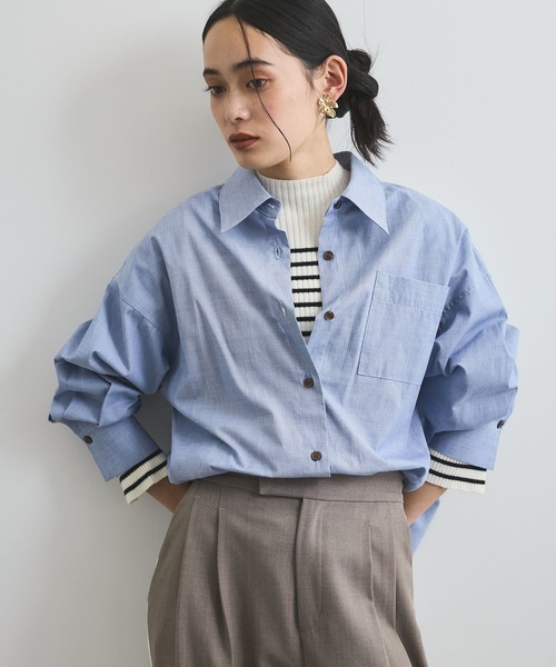 VIS（ビス） ブラウス シャツ 「2WAY」カシュクールシャツ「洗える