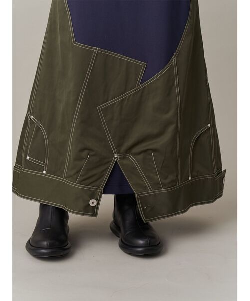 UN3D.（アンスリード） スカート DENIM DETAIL DOCKING SK / デニム