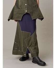 UN3D.（アンスリード） スカート DENIM DETAIL DOCKING SK / デニム