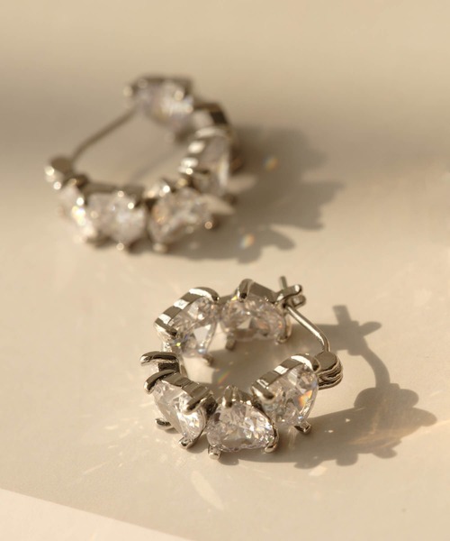 ピアス ハートビジューピアス レディース : ZOZOTOWN Yahoo!店 - 通販