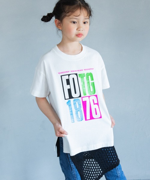LOWRYS FARM tシャツ アソートBIGネオンSST 323201 キッズ
