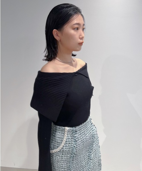 「LILY BROWN」 長袖ニット ONE SIZE イエロー レディース_画像3