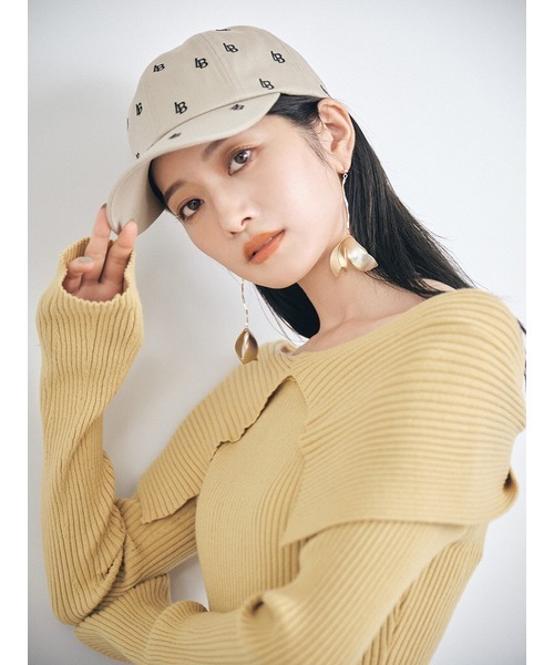 「LILY BROWN」 長袖ニット ONE SIZE イエロー レディース_画像4