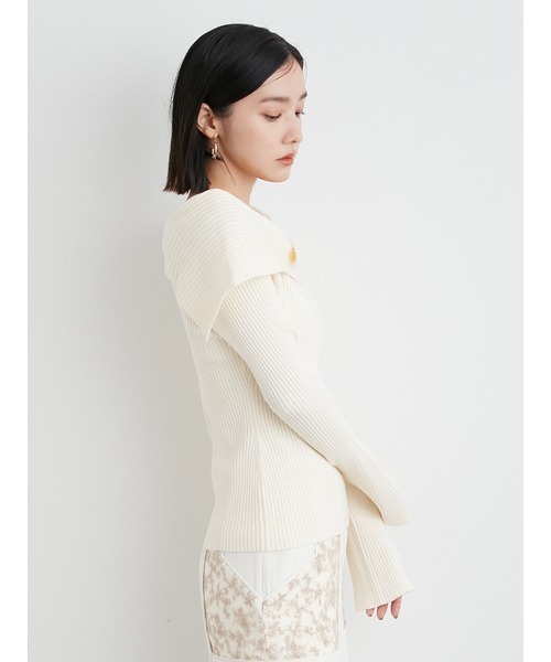 「LILY BROWN」 長袖ニット ONE SIZE イエロー レディース_画像7