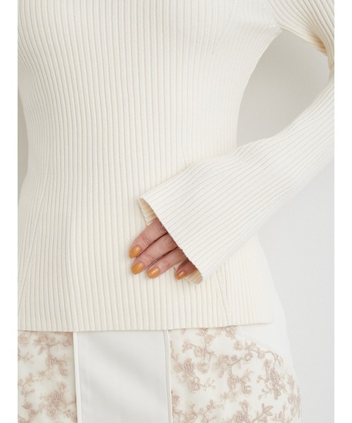 「LILY BROWN」 長袖ニット ONE SIZE イエロー レディース_画像9