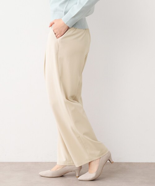 ローラ アシュレイ（LAURA ASHLEY）/【ジャージ素材／ストレート】マリンパンツ LAURA ASHLEY（ローラアシュレイ） パンツ 「ジャージ素材／ストレート