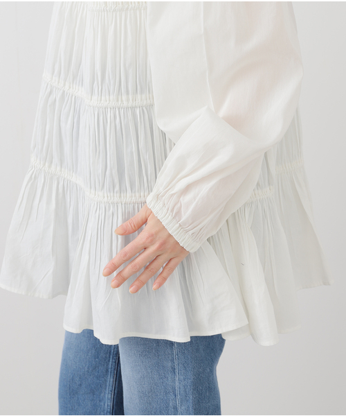 ブラウス シャツ SOFT COTTON POPLIN レディース SENSE OF PLACE by URBAN RESEARCH ブラウス シャツ サテン