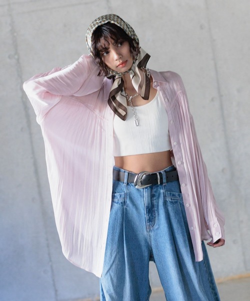 「PAGEBOY」 7分袖ブラウス FREE グレイッシュベージュ レディース PAGEBOY 「PAGEBOY」 7分袖ブラウス FREE グレイッシュベージュ