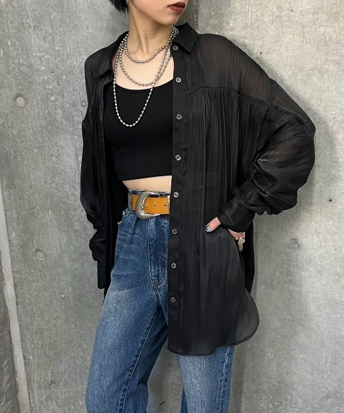 PAGEBOY ブラウス シャツ ヨウリュウシアーシャツ レディース