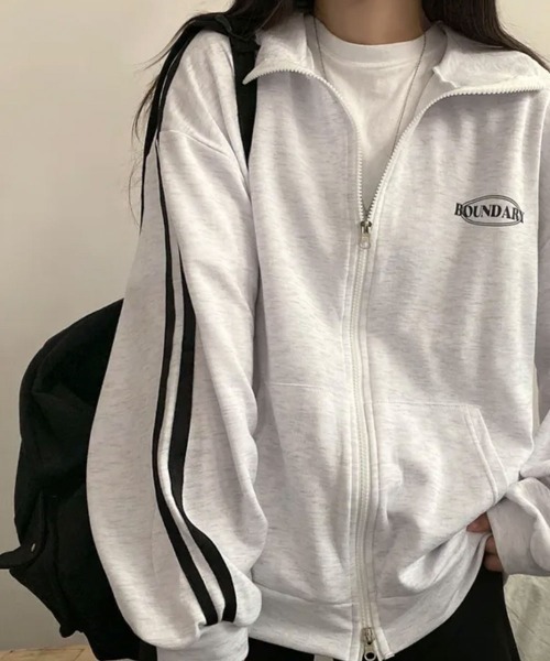 ブルゾン アウター トラックジャケット ダブルジップ レディース