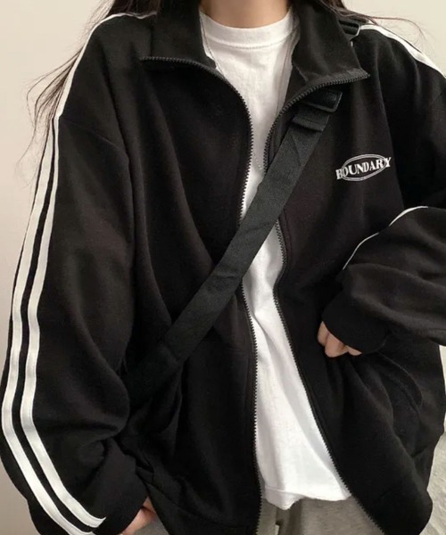 ブルゾン アウター トラックジャケット ダブルジップ レディース