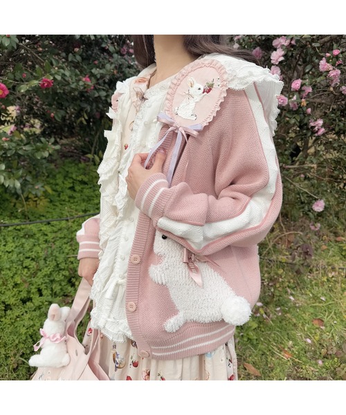 ❣️PINK HOUSEスイーツスプリングバニー　ワッペンブローチ❣️うさぎ新作 PINK HOUSE｜スイーツスプリングバニーワッペンブローチ