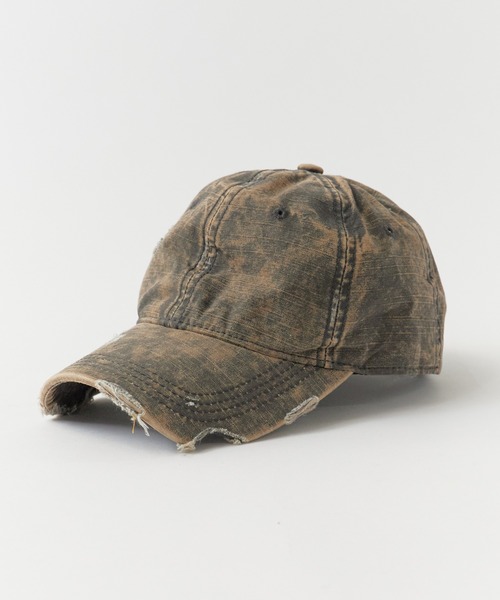 aeae キャップ　ダメージ加工キャップ WEB LOGO DAMAGED CAP（キャップ）｜aeae（エーイーエーイー）の