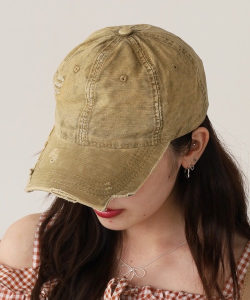 ROOP TOKYO キャップ 帽子 Cotton Damaged Cap/コットンダメージ