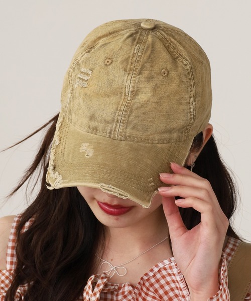 ROOP TOKYO キャップ 帽子 Cotton Damaged Cap/コットンダメージ