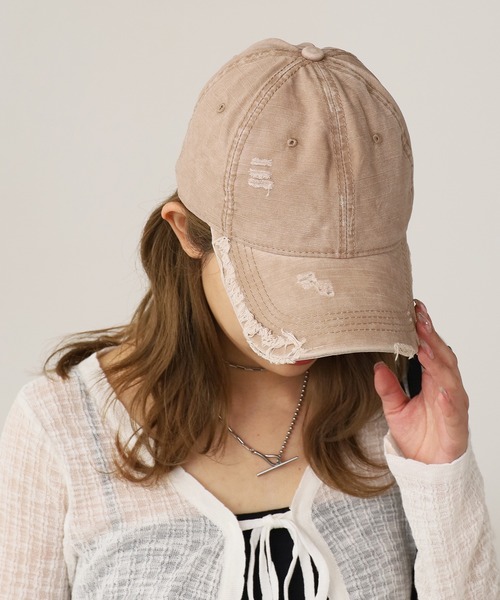 ROOP TOKYO キャップ 帽子 Cotton Damaged Cap/コットンダメージ