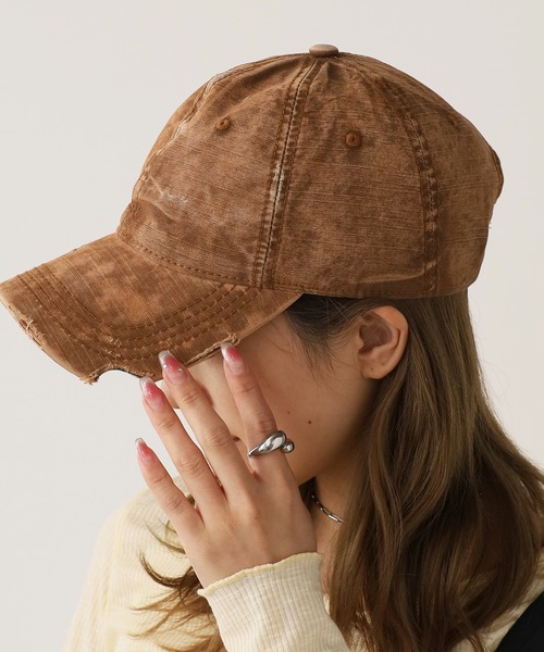 ROOP TOKYO キャップ 帽子 Cotton Damaged Cap/コットンダメージ