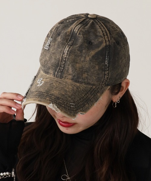 ROOP TOKYO キャップ 帽子 Cotton Damaged Cap/コットンダメージ