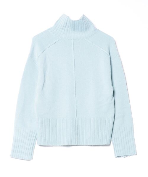 「EMMEL REFINES」 タートルネックニット FREE ライトブルー レディース_画像2
