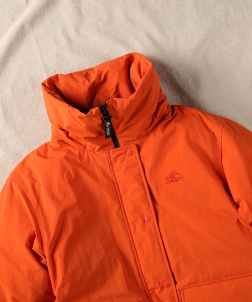 「CAMP7」 ダウンジャケット M レッド レディース_画像8