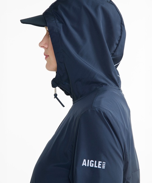 38サイズ エーグル AIGLE 撥水 オルガ フーデッドパーカ ZBF077J レディース 撥水 インサレーションフーデッドジャケット ZBFAZ38