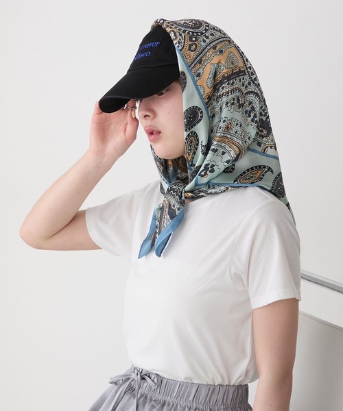 新品ペイズリー柄スカーフ 2点セット jun ashida - ペイズリー柄シルクスカーフ | ONLINE STORE