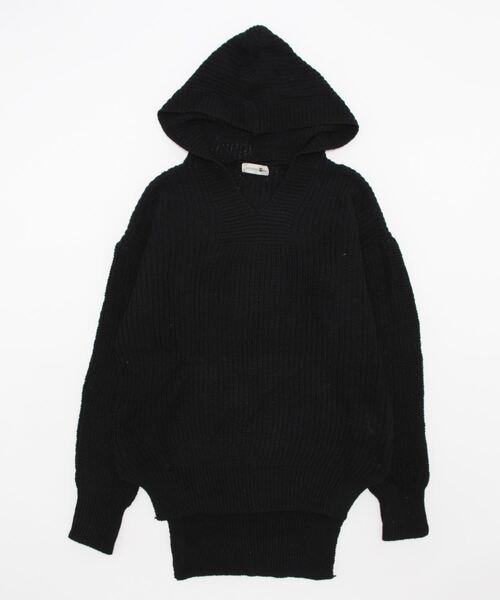 「aimoha」 Vネックニット X-LARGE ブラック メンズ_画像4