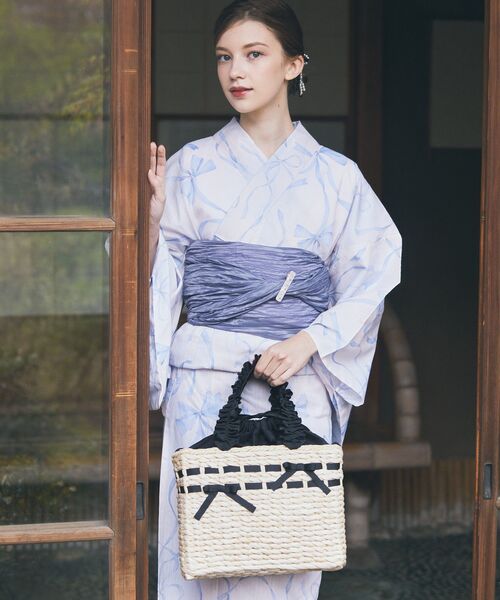 Maison de FLEUR かごバッグ カゴバッグ フリルハンドルメイズ