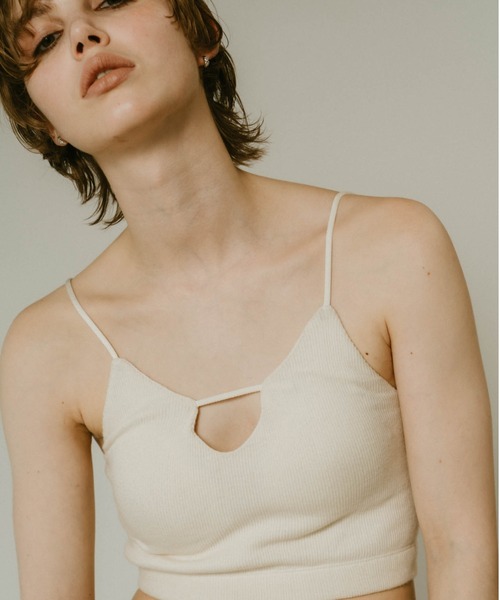 Knuth Marf】 front design bra top アイボリー（Knuth Marf