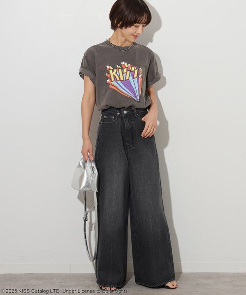 懸賞当選品　ロックアイス×relume別注50周年プリントTシャツ　非売品　黒 ロックアイス®×JOURNAL STANDARD relumeロックアイス®誕生50周年