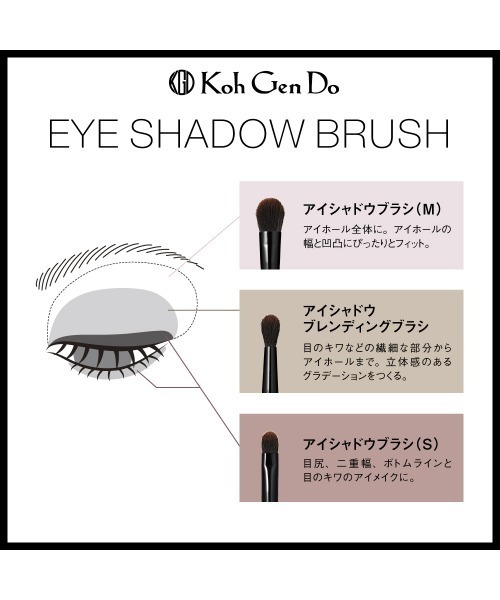 Koh Gen Do（江原道） メイクブラシ コウゲンドウ アイシャドウブラシ