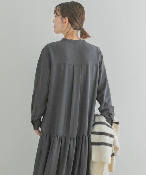 「F by ROSSO」 長袖ワンピース 36 グレー系その他 レディース_画像3