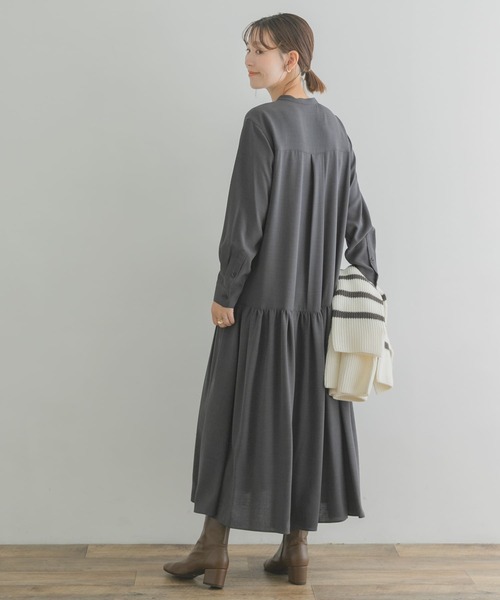 「F by ROSSO」 長袖ワンピース 36 グレー系その他 レディース_画像7