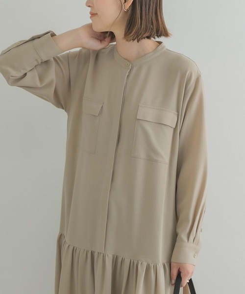 「F by ROSSO」 長袖ワンピース 36 グレー系その他 レディース_画像8