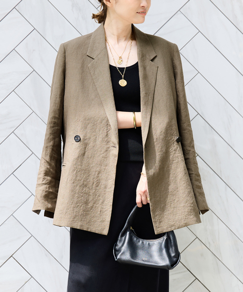 DEUXIEME CLASSE - 今季☆Deuxieme Classe Linen Collarless
