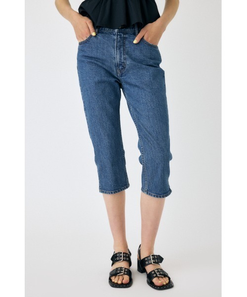 MOUSSY（マウジー） ジーンズ デニム デニムパンツ HEM SLIT カプリ