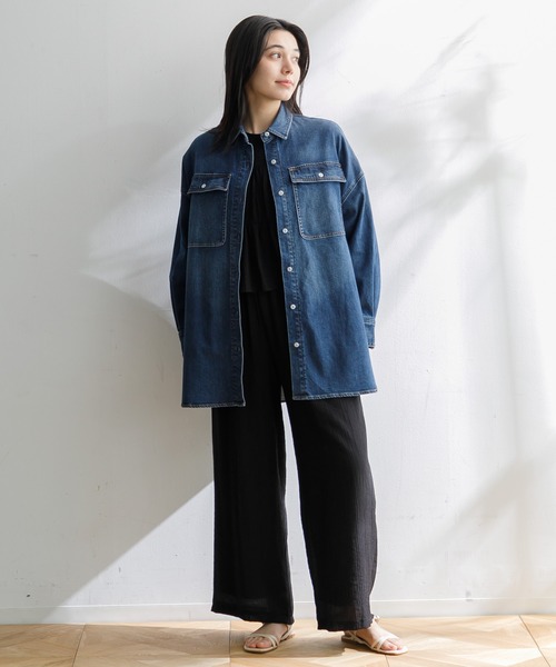 ブラウス シャツ Healthy DENIM/Almond ビッグシャツ レディース B:MING by BEAMS（ビーミング by ビームス）Healthy DENIM