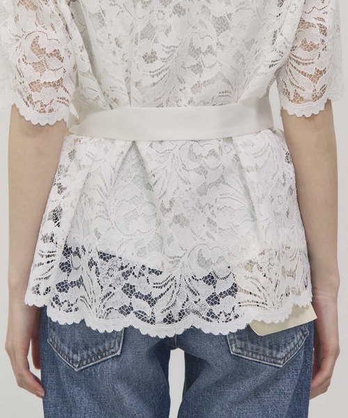 ブラウス シャツ 「THE TOKYO/ザトウキョウ」Half Sleeve Lace Jacket/ハーフスリーブレースジャケット レディース THE PERMANENT EYE ブラウス シャツ 「THE TOKYO/ザトウキョウ