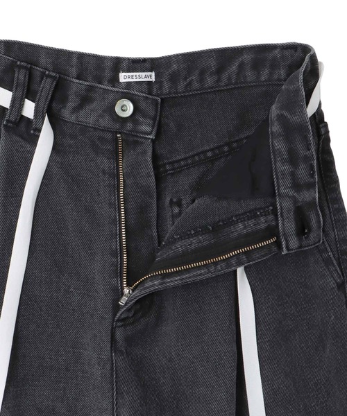 ワイドパンツ ジーンズ デニム デニムパンツ レディースの画像