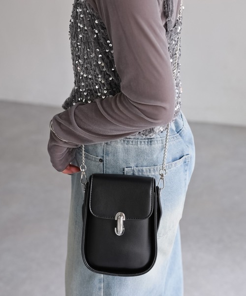 Riberry（リベリー） ショルダーバッグ バッグ スクエアミニチェーン