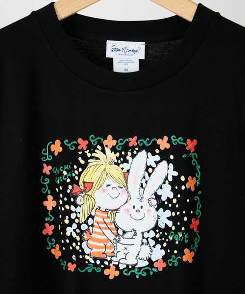 うさぎカットソー ハイクオリティTシャツ ・ 行列うさぎ /うさぎ寝入り | COTTONTAIL