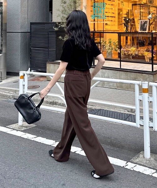 fredy emue（フレディエミュ） tシャツ 半袖 ベロア半袖Tシャツ