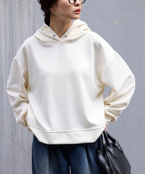 ま*る様 ボリュームパーカー　　アイボリー ボリュームパーカー アイボリー ま*る様 ボリュームパーカー