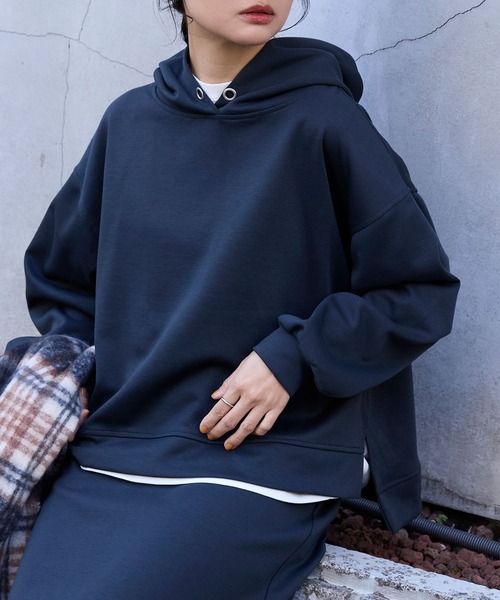新品タグ付き　yori ダンボールニットパーカー　ネイビー JAYRO｜ダンボールニットパーカー | Rakuten Fashion(楽天ファッション