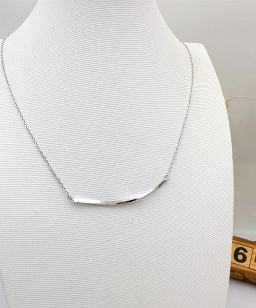 シンプル バーネックレス ステンレス ネックレス バーデザインネックレス レディース : ZOZOTOWN Yahoo!店