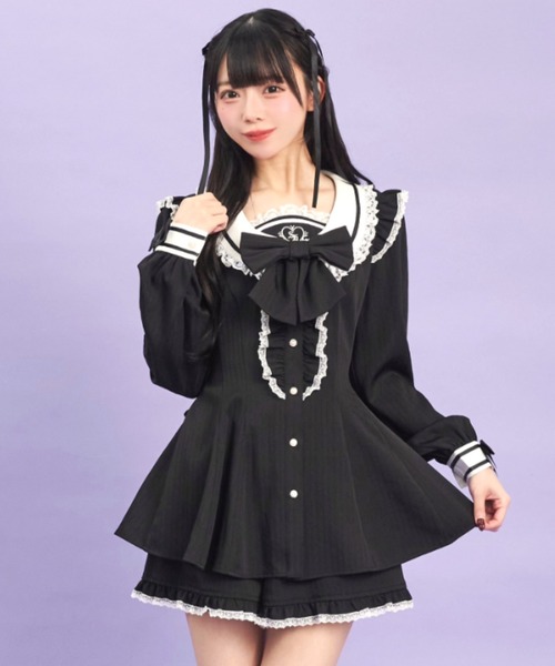 Secret Honey セットアップ Uネックカラーセットアップ