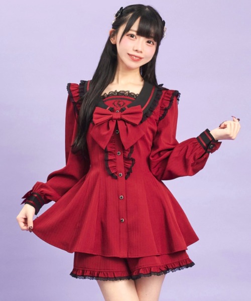 Secret Honeyセットアップ Secret Honey セットアップ レースセーラー襟セットアップ