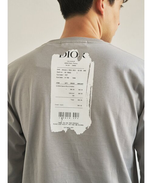 tシャツ 「TRANSITION×ICONIQ」ICONIQ別注パロディプリントロング 