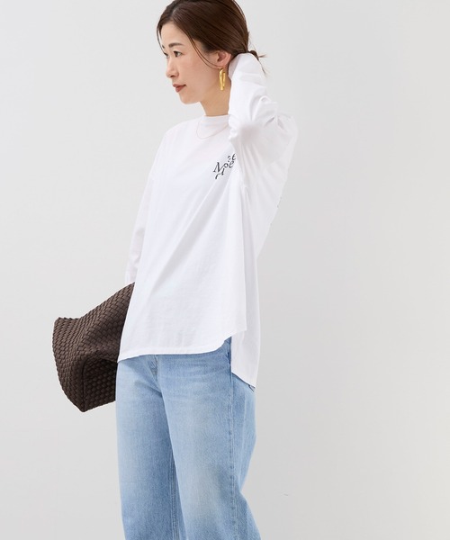 MICA&DEAL tシャツ バックプリントロゴロングT-shirt レディース